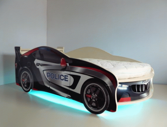 кровать машина полиция